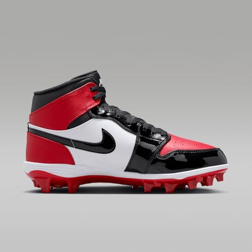 Jordan 1 Mid TD Men's Football Cleat (FJ6805-601, Gym Red/White/Black)3