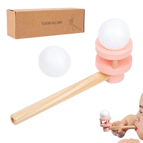 Juguete de Equilibrio Flotante con Pipa de Soplado - Juego Educativo | Divertida Actividad Cerebral Familiar, Regalo de Desarrollo de Habilidades para niños, Juegos de Pelota soplada
