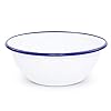 Crow canyon home enamelware cereal bowl 20 ounce vintage whiteblue single  urban country home decor