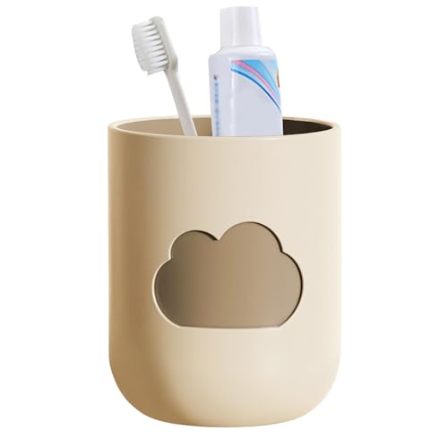 Vaso para cepillo de dientes | Vasos de baño | Soporte para cepillo de dientes | Diseño de taza de enjuague de dientes | Vasos reutilizables para enjuague bucal, diseño de nube para baño