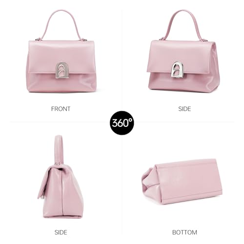Image of LA FESTIN Small Top Handle Bags for Women Genuine Leather Shoulder Handbag