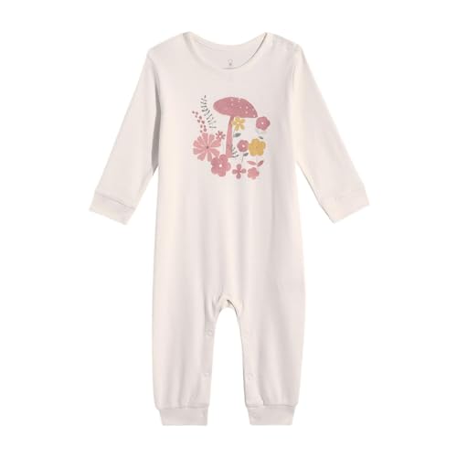 Image of Mothercare Baby Romper Sleepsuit Autumn Print Full Sleeve Pink