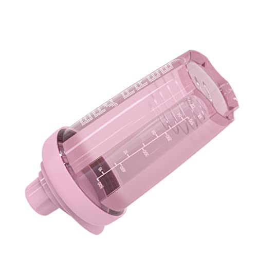 CNAFGBGG 1 botella mezcladora de proteínas clásica con y bloqueo, taza coctelera portátil para bebidas de proteínas antes del entrenamiento para mezclas, cócteles y batidos (rosa).