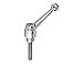 Kipp 06441-1110X40 Stainless Steel Adjustable Handle with M10 External Thread, Classic Ball Style, Metric, Electrolytic-Polish Stainless Steel Surface Finish, Size 1, 40 mm Screw Length