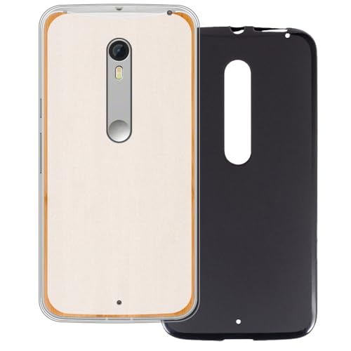 UOGNADGD 2-Pack TPU Case Compatible with Moto X Pure Phone Cover - Shockproof Flexible Protective Accessories with Precise Cutouts (White+Black)
