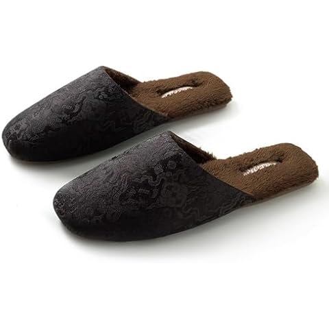 YESUBELU Men's Slippers with Anti-Slip Sole, Plush Lining, Cozy Warm House Slippers for Men Indoor Outdoor Shoes, 44-45 (Size 9.5-10) Cover