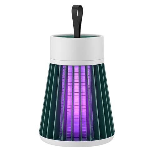 Armadilha Elétrica para Insetos Portátil, LED UV, Mata Mosquitos e Moscas, Silenciosa, Sem Odor, USB, Ambientes Internos