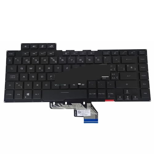 XCXp NA`Ap RGB obNCgL[{[h ASUSp ROGp Zephyrus GA502 GU502 GX502 GU502G GM502 BEp xM[ WB L[{[h 0KNB0-4619BE00(Swiss RGB black