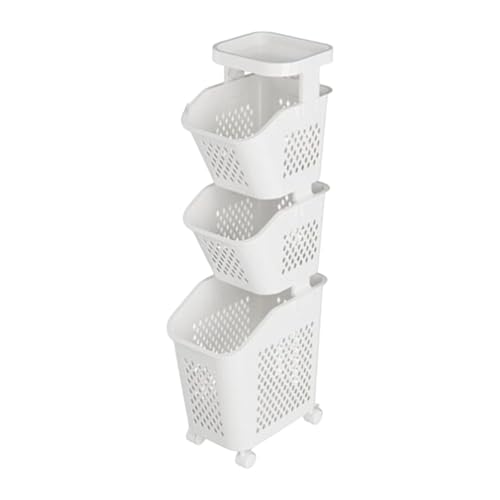 Panier à linge grande capacité respirant à structure robuste PP 3 niveaux - 2