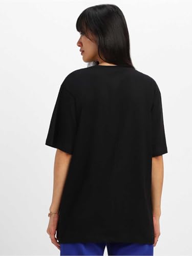 Image of JUNEBERRY 100% Pure Cotton Oversized Loose Fit Half Sleeve Cool Front Chest Graphic Printed Round Neck Drop Shoulder T-Shirt for Women S to 2XL