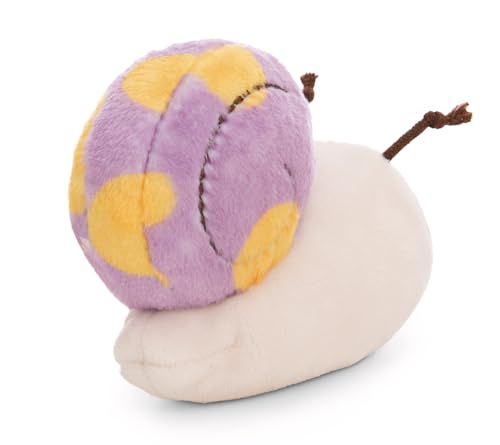 NICI Kuscheltier Schnecke 12cm mit Botschaft Have a Slow Day - lila - Stofftier aus weichem Plüsch, niedliches Plüschtier zum Kuscheln und Spielen, für Kinder & Erwachsene | 61639