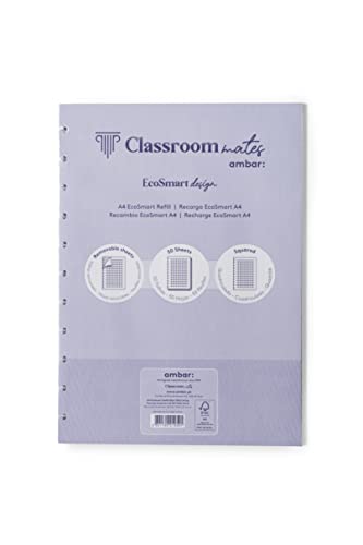 Recambio EcoSmart A4 50Hojas 100G ClassroomMates Cuadrícula 5mm