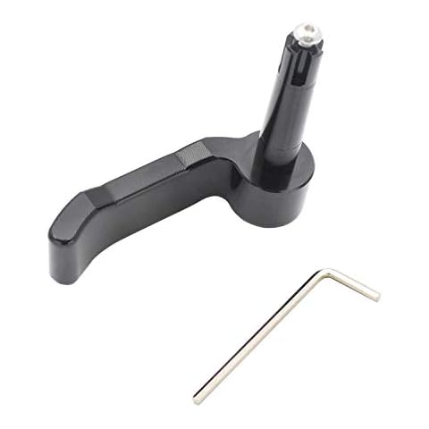 GIDIBII Thumb Throttle Lever Anti-slip CNC Aluminum Control Replacement Compatible with Polaris Scrambler Sportsman 550/570/850/1000 2009-2018 (Black) Cover