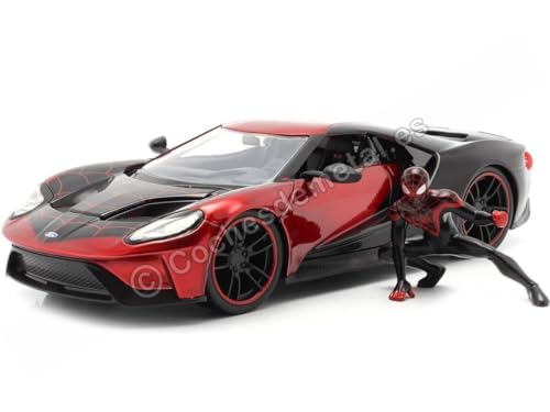 1:24 MARVEL SPIDERMAN MILES MORALES & 2017 FORD GT XpC_[} ~jJ[