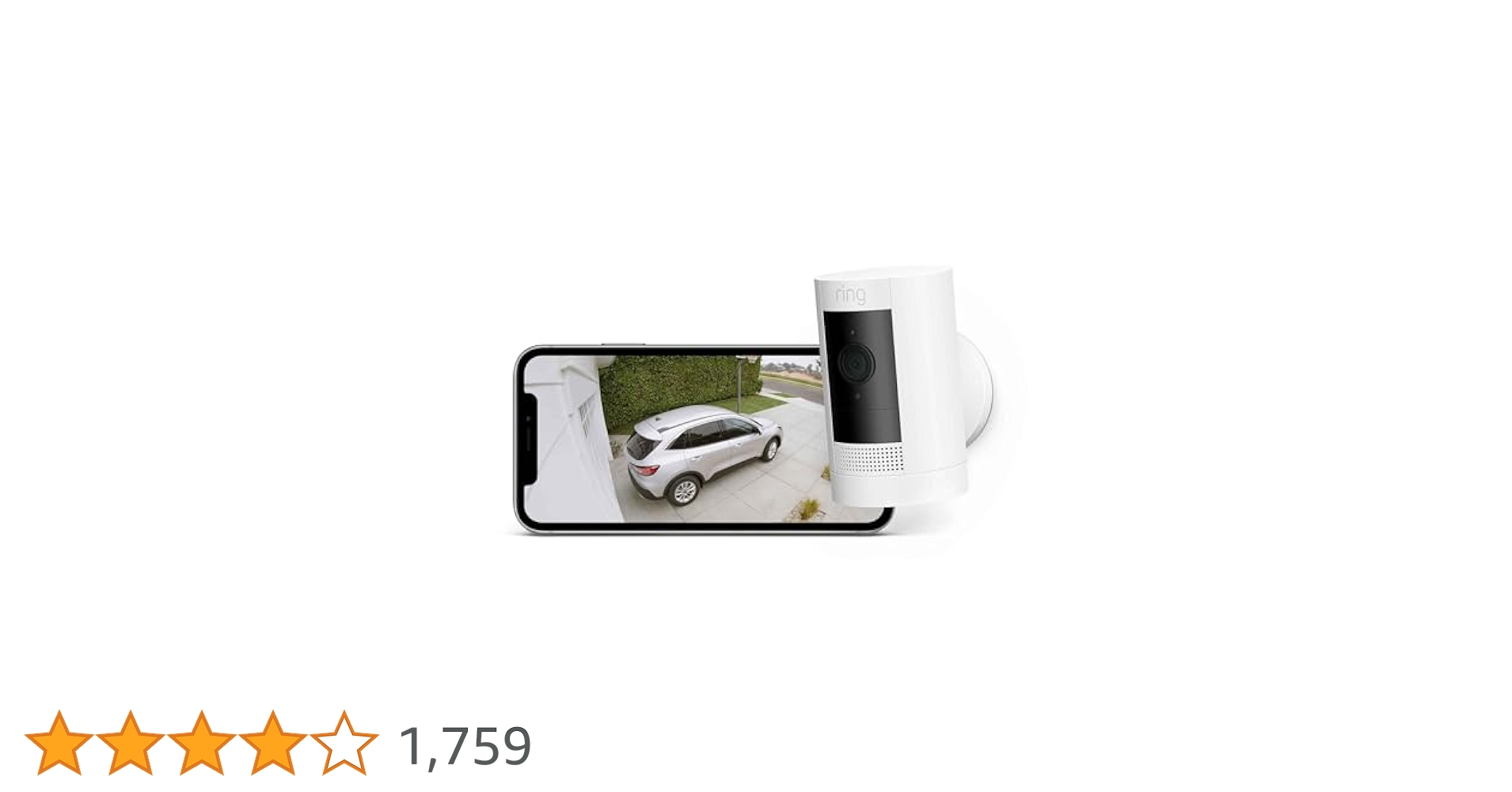 リング ring Stick Up Cam アマゾン 屋内外用セキュリティカメラ Ring Stick Up Cam Battery ホワイト - 屋内外用充電式カメラで