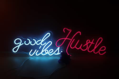 Image of Ulalaza LED Neon Sign Night Light for Wall Party Decor Bedroom Room Bar Wedding Home Birthday Art Decoration Christmas with USB Chain Light modulator 5v (lets party blue)