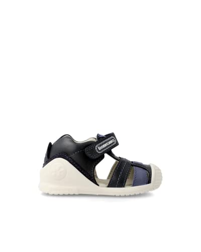 Biomecanics Boy's Ankle Strap Sandal, Navy Blue Kaiser, 24 EU