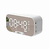 Photo Gallery rutaqian sveglia digitale a specchio con altoparlante bluetooth 5.0 modalità multifunzionale mini sveglia led wireless per soggiorno camera da letto nero Photo Gallery rutaqian sveglia digitale a specchio con altoparlante bluetooth 5.0 modalità multifunzionale mini sveglia led wireless per soggiorno camera da letto nero