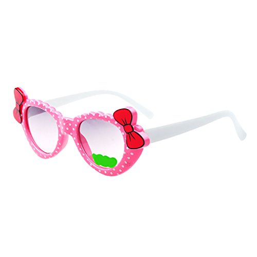 Homyl Bowknot Óculos de sol estilo desenho animado para atividades ao ar livre, lindos óculos para b