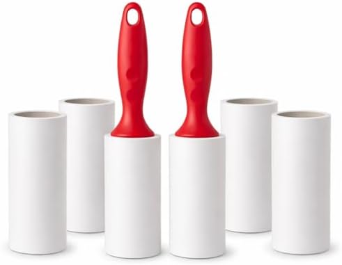 Kit 2 Rolos Tira Pelo + 4 Refis 180 Folhas Adesivo removedor de P...