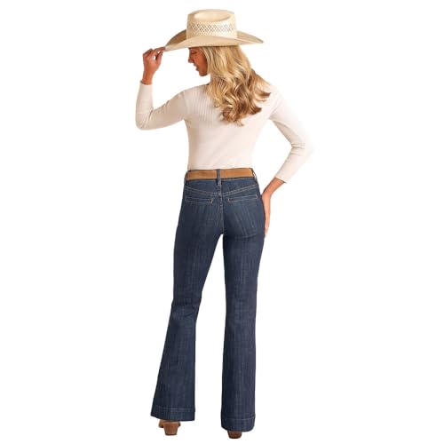 Rock & Roll Denim Welt Pocket High Rise Trouser3