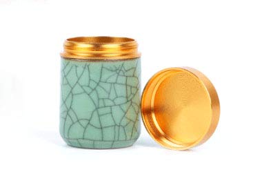WOIWO 1 PCS The New Mini Celadon Tea Can Has Multi-Function Ceramic Seal Tea Canister image 4