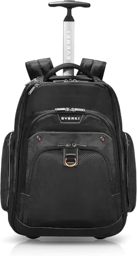 Everki 90986 Atlas - Ryggsäck med hjul 13 tum till 17,3 tum anpassningsbart fack