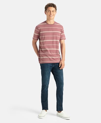 Image of Jockey 2715 Men Super Combed Cotton Rich Striped Round Neck Half Sleeve T-Shirt