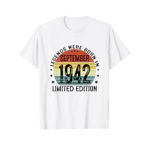 Las Leyendas Nacen Septiembre 1942 Regalo 82 Años Cumpleaños Camiseta