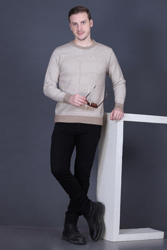 Image of GODFREY Full Sleeve Woolen Sweater for Man Winter Wear - Round Neck Pullover Regular Fit