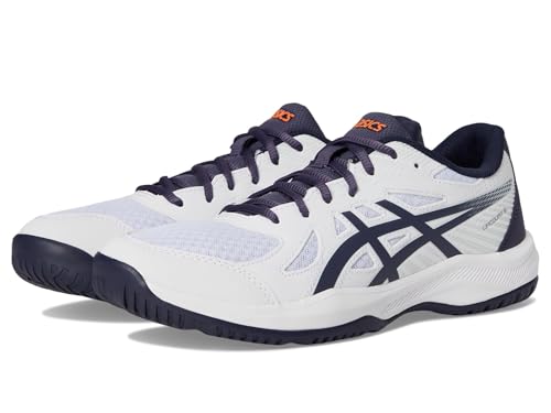 ASICS Men's Upcourt 6 Indoor Sport Shoes, 12, White/Indigo Fog