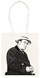 Udaytee Al Capone Totebag Shopping Unisex De Algodón Beige Cotton Unisex Totebag Shopping