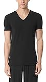 Calvin Klein Men's Body Modal Short Sleeve V Neck T-Shirt, Black, Small