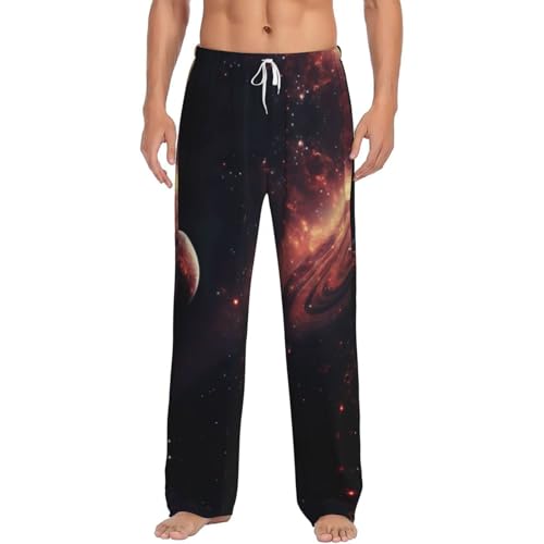Pantalon de pyjama en flanelle de coton homme doux et chaud pour un sommeil réparateur en taille S