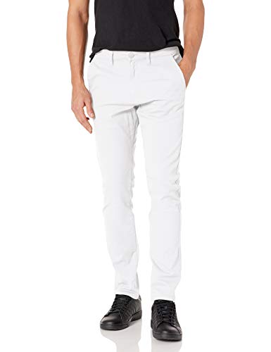 WT02 Men's Stretch Twill Chino Pants, New White, 36x32