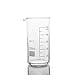 HMTE Laborzubehör 10 Stück 100 ml Glasbecher in hoher Form für Chemie Labormaßstab Labormessungen verdickte Bildung Bürobedarf (Kapazität: 100 ml) (100 ml)