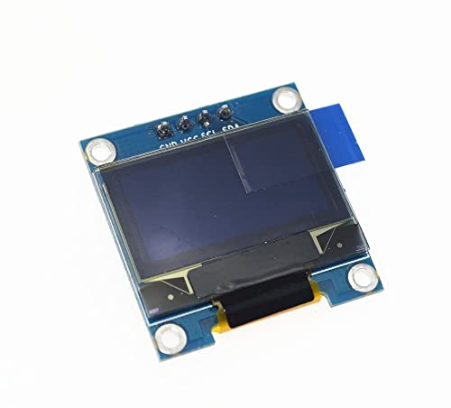 Robotbanao 0.96 Inch (2.44 cm) I2C/IIC Interface OLED 4 Pin Display Module 128x64 Resolution - Blue - Pack of 1