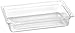 Carlisle FoodService Products Storplus Full-Size Plastic Food Pan for Catering, Buffets, and Restaurants, Polycarbonate, Full Size 4 Inches Deep, Clear