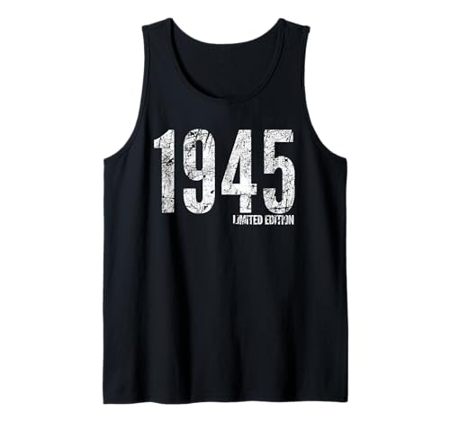1945 limited edition classic born in 1945 retro birthday tank top