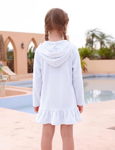 Image of Girls Swimsuits 3 Piece Bikini Bathing Suit Sets Cover-up Swimwear with Drawstring UPF 50+ Sun Protection