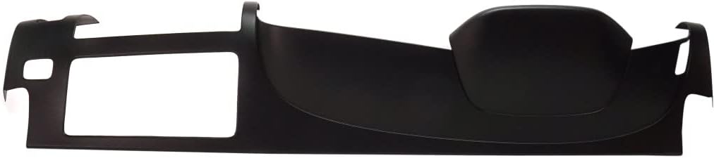 For Chevy Silverado 1500 2007-2013 Dash Cover | Half Dash | 2-Piece Design | Front Only | Molded | w/RTV Adhesive | Black | ABS Thermoplastic | Replacement For 18205BLK