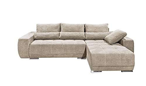 HUIJK Schlafsofa Eckcouch Couch Schlafsofa Funktionssofa ausziehbar beige...