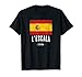 l'Escala Spanien | ES Flagge Stadt - Bandera - T-Shirt