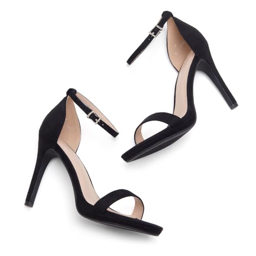 Shoe Land Women’s High Heels – Open Toe Stiletto Heels with Adjustable Ankle Strap | Dressy Sexy Strappy Heeled Sandals for Wedding, Prom, Party & Evening Wear2