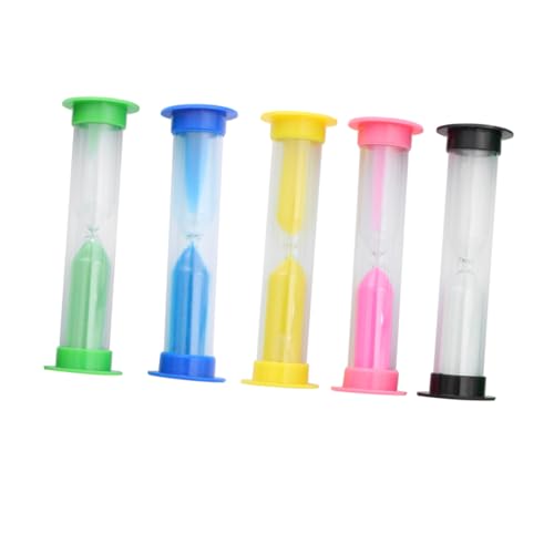 Cabilock 5 Piezas Reloj De Arena De Moda Temporizador De Minutos Temporizador De Reloj De Arena Temporizador De Minutos Clearvite Reloj De Arena Temporizadores Temporizador De Arena