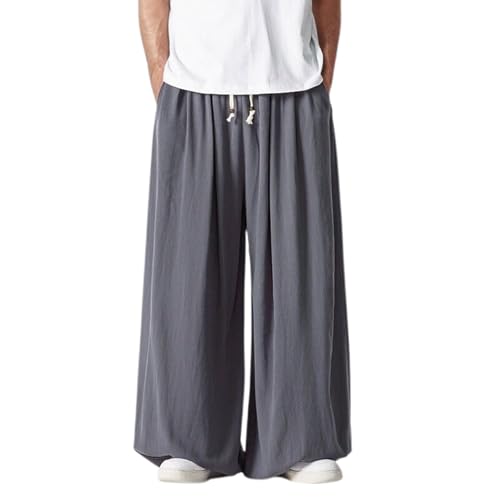 Pantalon de survêtement en lin de qualité supérieure style sport chic