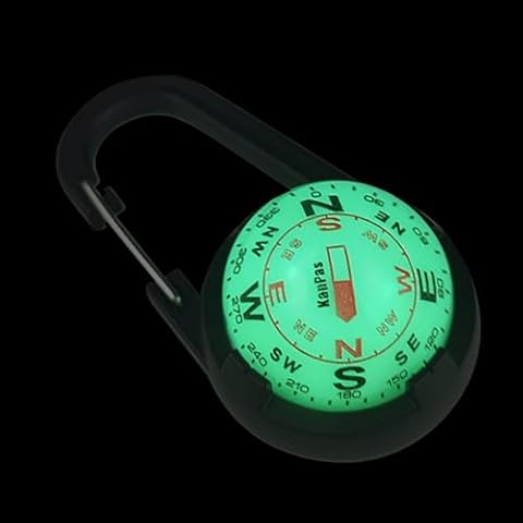 KanPas CAV-30-L Luminous Compass with Dual Dials Free Angle Reading for Camping Hiking Caving Cover