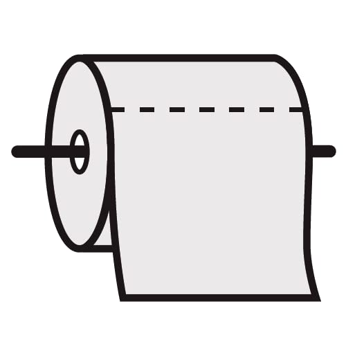 Bobines essuie-tout/essuie-mains maxi 450 formats - Dévidage central - Pure ouate - Blanche - 19,6x24cm - 2 plis - Lot de 6