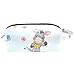 Bolsa de Aseo Hombres y Mujeres Burro de Peluche Lindo para Niñas Cuero Organizador de Bolso Cosmético Accesorios de Viaje Bolsa de Viaje Bolsa de Lavado 21x8x9 cm