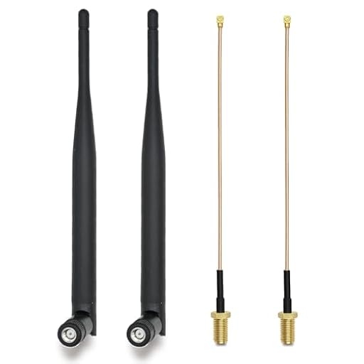 2 antenas de 868 MHz, omnidireccionales de 868 MHz, 3dBi SMA macho + 2 cables de extensión IPEX de 15 cm para módulos IoT tarjetas ESP32 OLED Red inalámbrica de largo alcance extensión señal | Ya disponible en tu tienda friki favorita! En mundofriki.es!